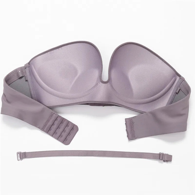 Strapless Super Push-Up Bra โ Invisible Comfort