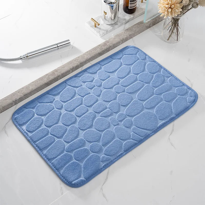 Cobblestone Luxe Memory Foam Bath Mat