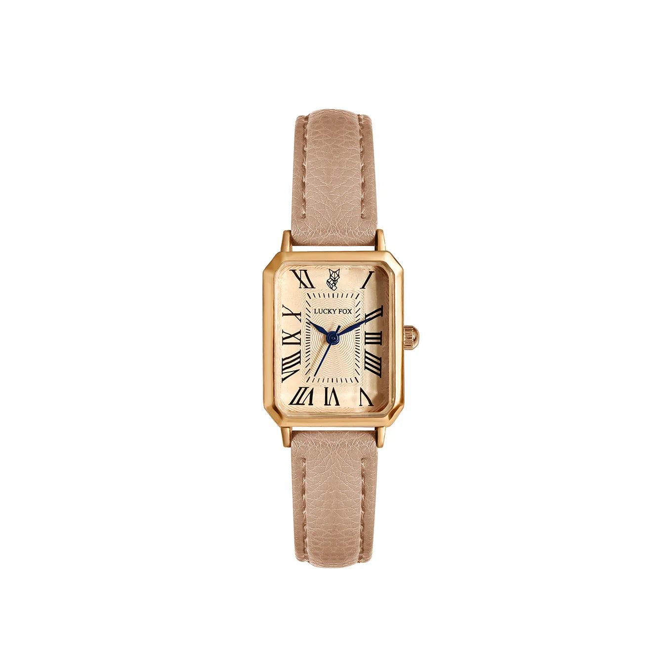 Elegant Retro Square Leather Quartz Watch for Women