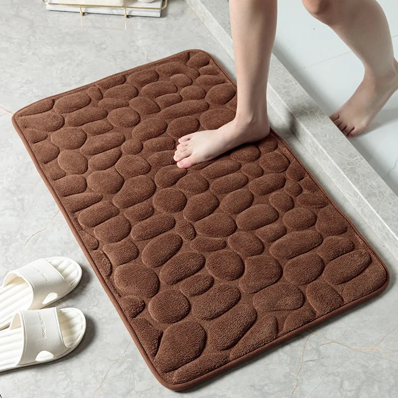 Cobblestone Luxe Memory Foam Bath Mat