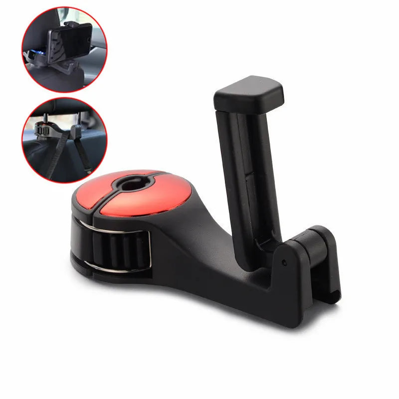 Multi-Functional 2-in-1 Car Hook – Hidden Hook & Phone Holder