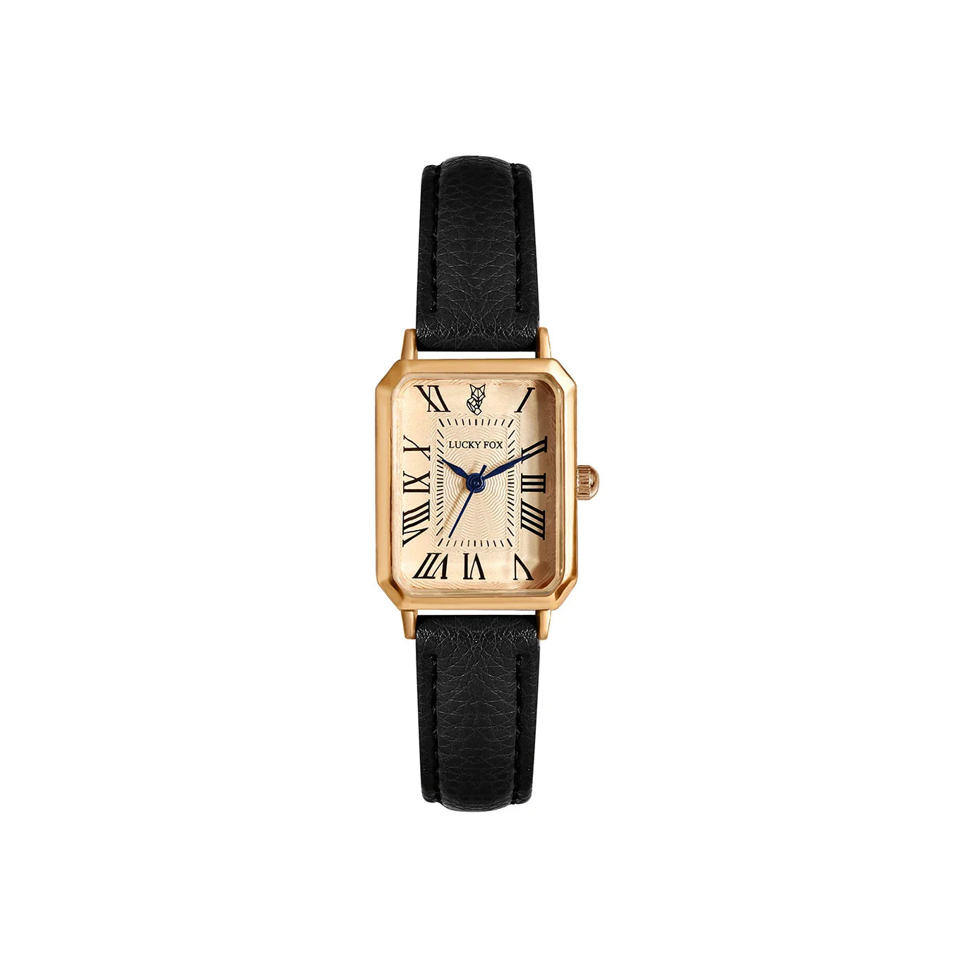 Elegant Retro Square Leather Quartz Watch for Women