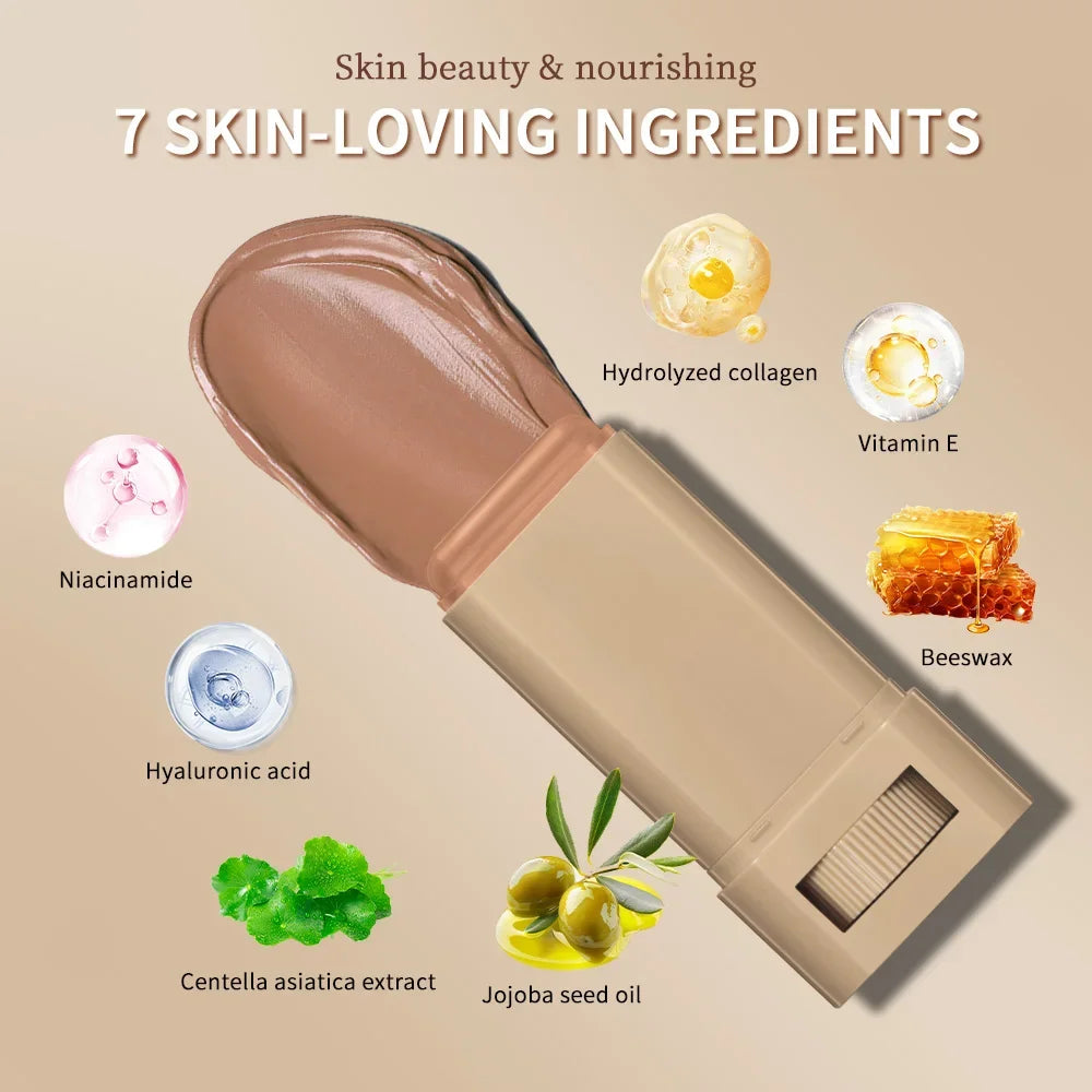 (❤️Mother’s Day Offer🔥) - Foundation Stick Beauty Balm Serum Boosted Skin Tint – Smooth Finish & Hydration