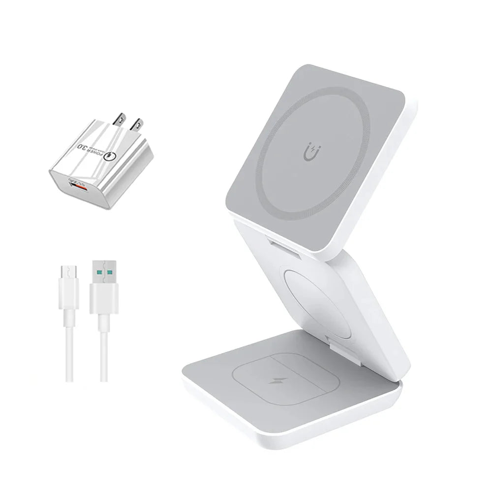 Exquisite 3-in-1 Magnetic Foldable Wireless Charger