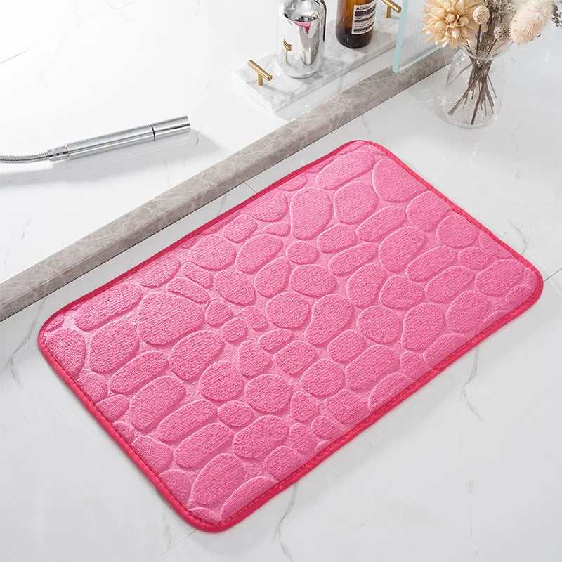 Cobblestone Luxe Memory Foam Bath Mat