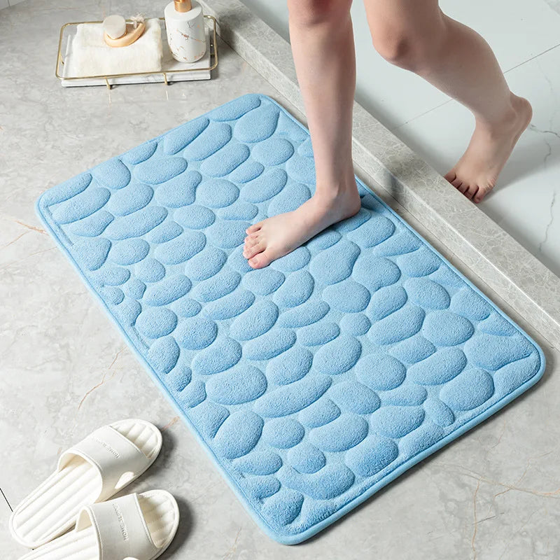 Cobblestone Luxe Memory Foam Bath Mat