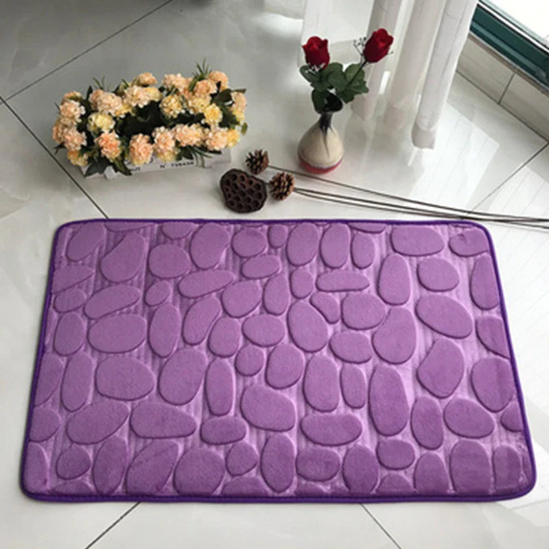 Cobblestone Luxe Memory Foam Bath Mat