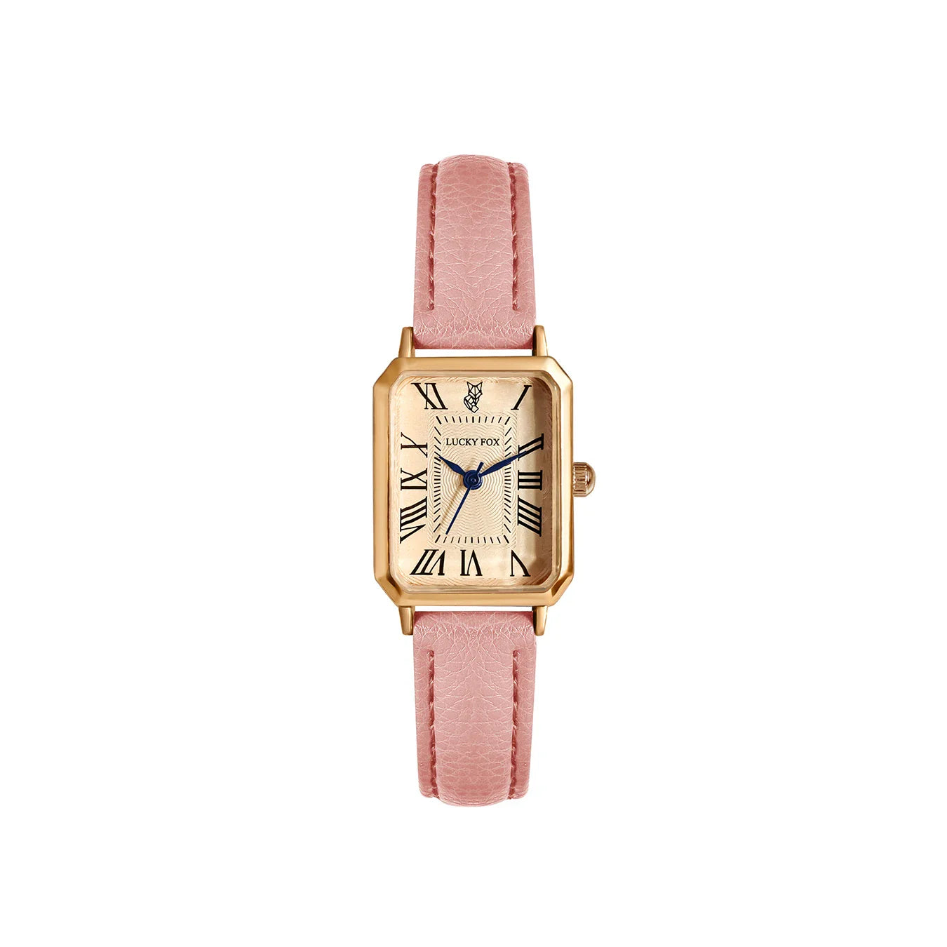 Elegant Retro Square Leather Quartz Watch for Women