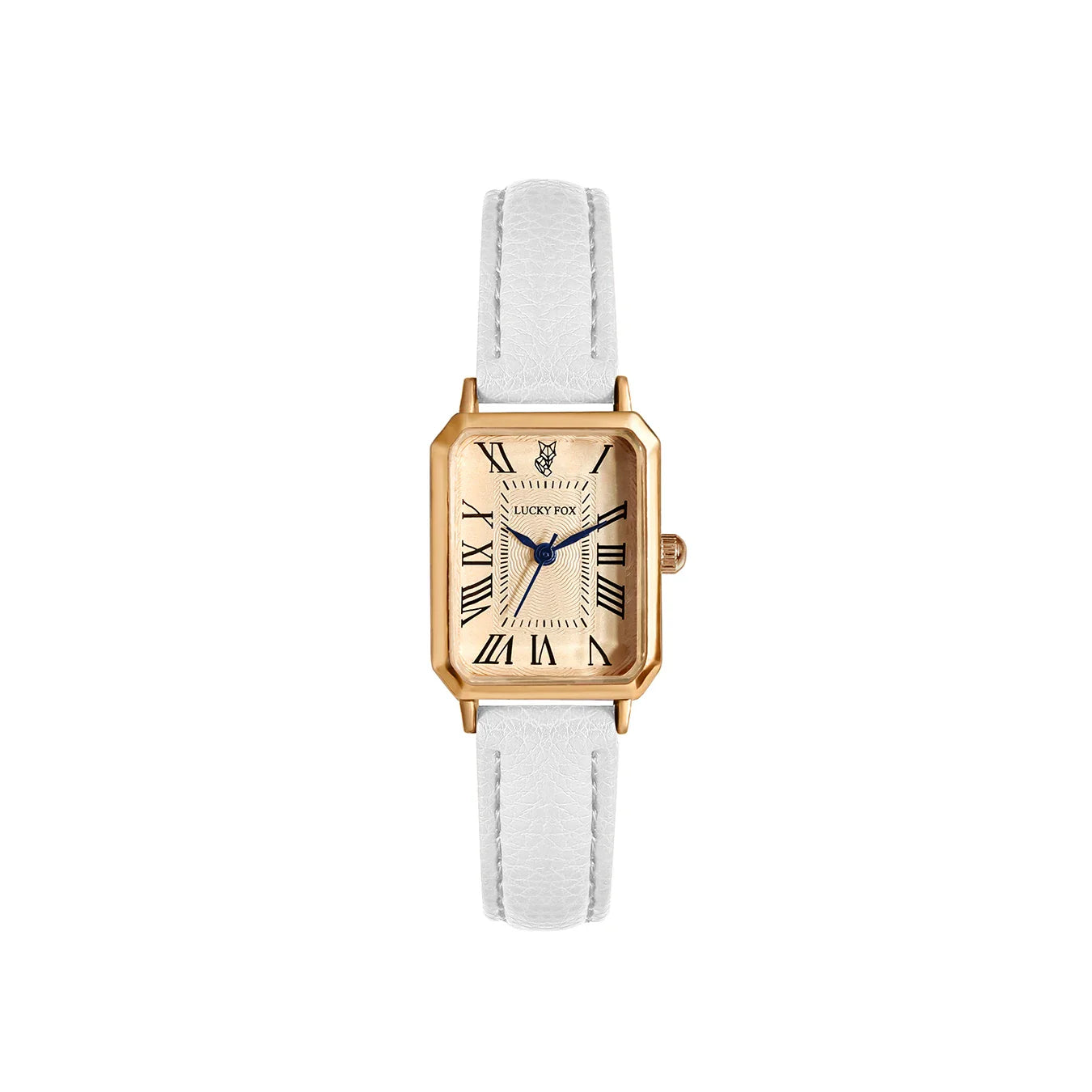 Elegant Retro Square Leather Quartz Watch for Women