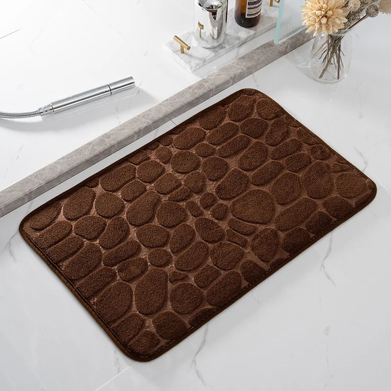 Cobblestone Luxe Memory Foam Bath Mat