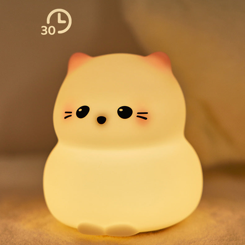 Cute Kitten Night Light Tap Lamp Best Gift