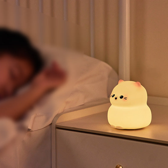 Cute Kitten Night Light Tap Lamp Best Gift