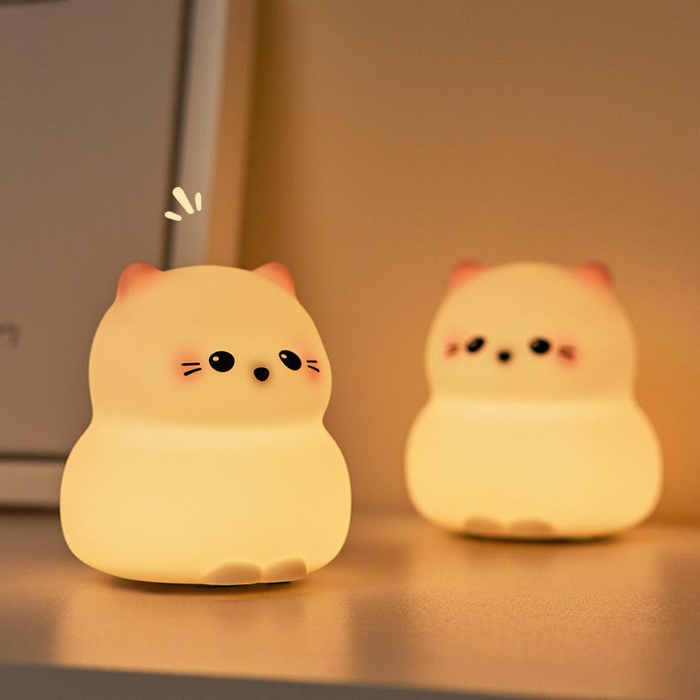 Cute Kitten Night Light Tap Lamp Best Gift