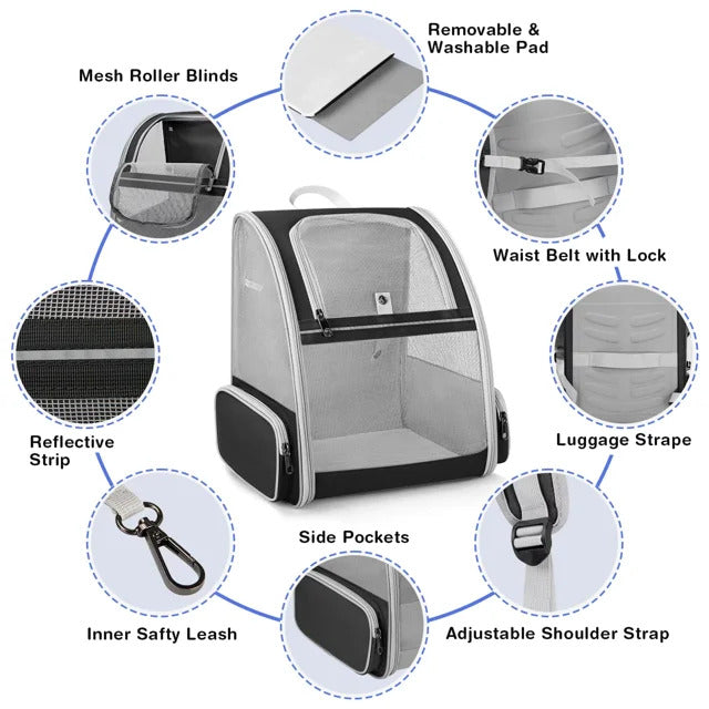 Pet Carrier Backpack – Airline-Approved for Small Dogs & Cats
