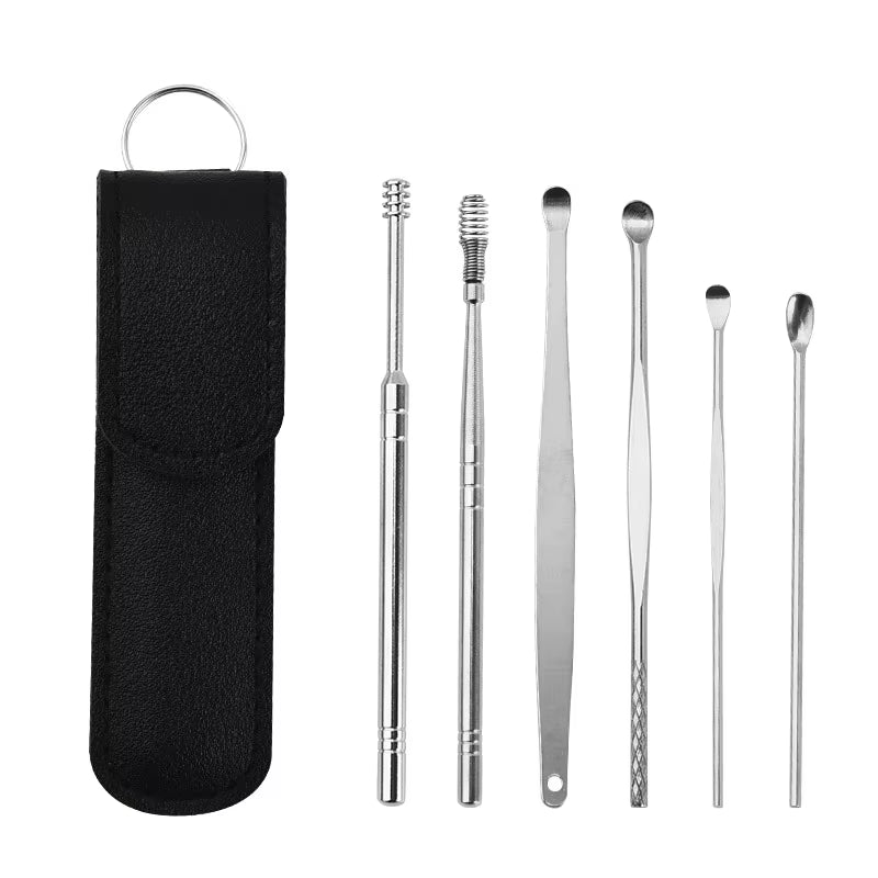 6-Piece Stainless Steel Ear Cleaner Tool Set