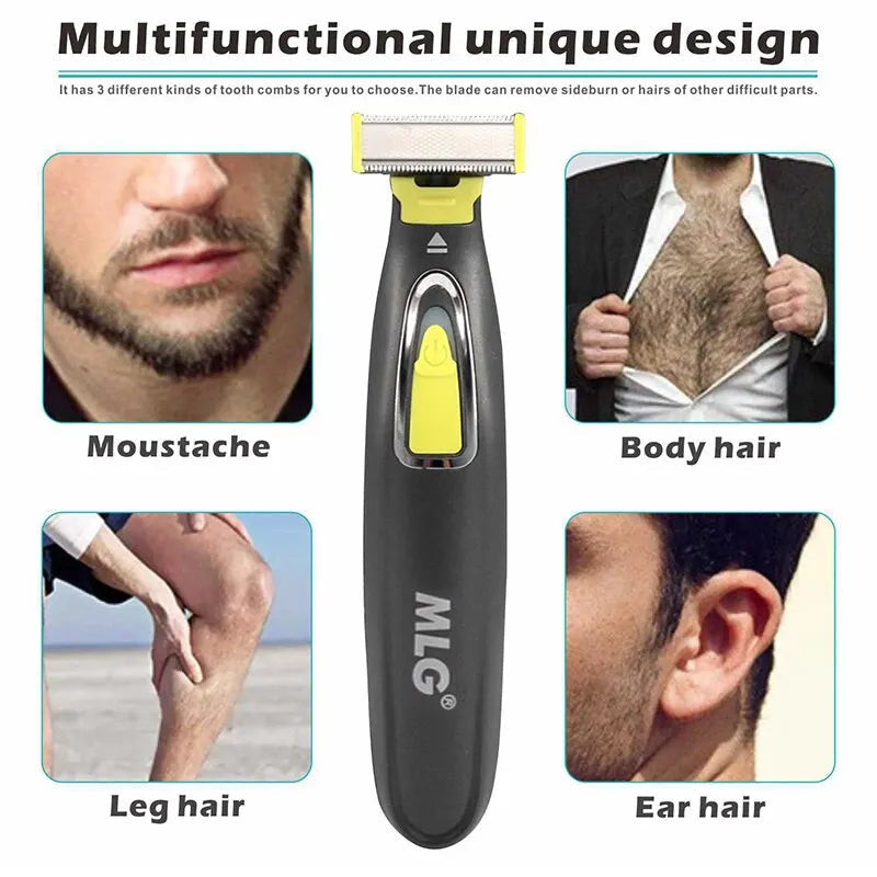 MLG Electric Shaver Trims Beard and Armpits for Men and Women