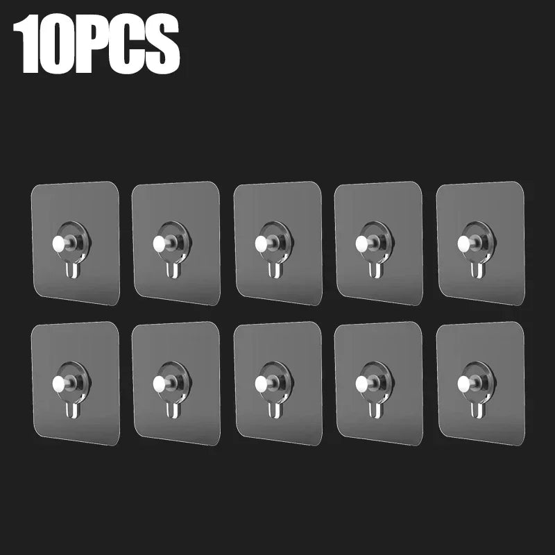 Strong Adhesive Hooks – No Drilling!