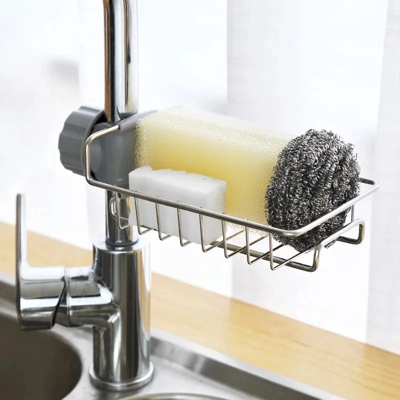 Sponge, Faucet, Soap, and Towel Organizer