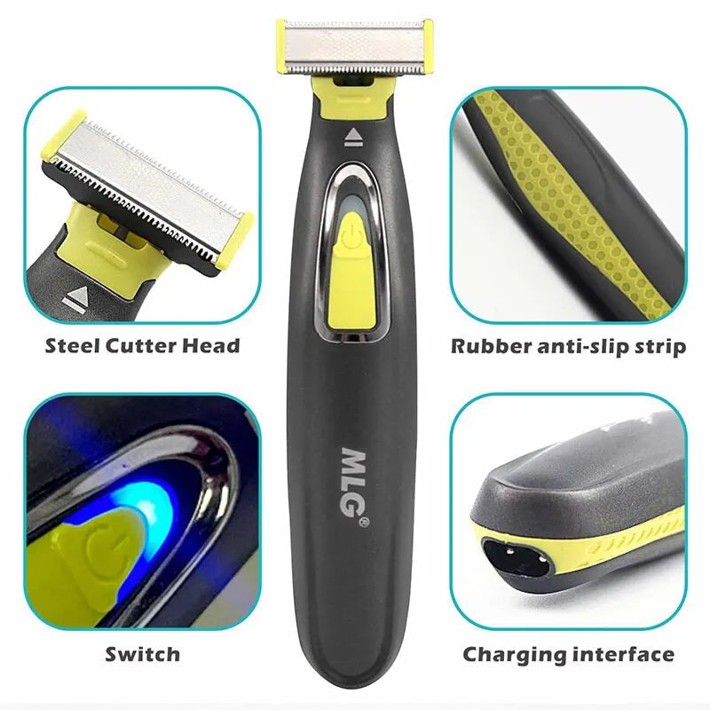 MLG Electric Shaver Trims Beard and Armpits for Men and Women