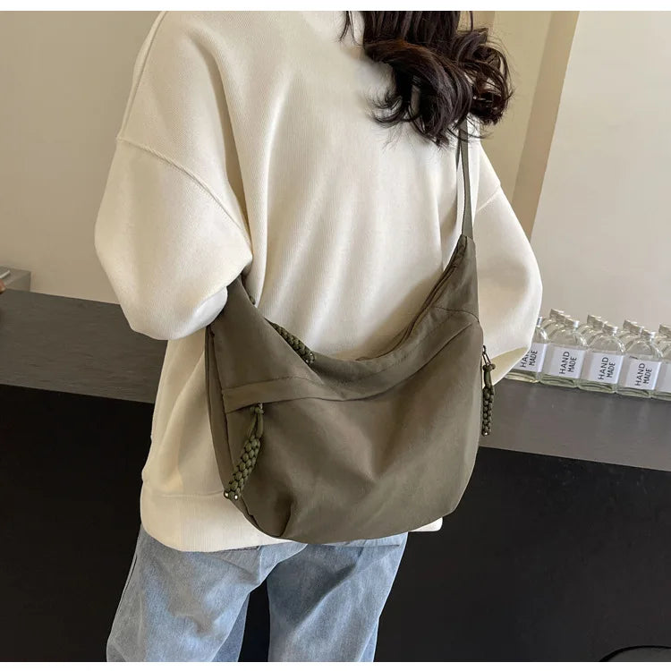 (BUY 1, 2ND -30%!) - Women's Casual Fashion Nylon Crossbody Bag with Wide Adjustable Strap