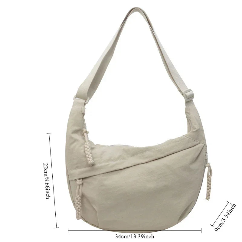 (BUY 1, 2ND -30%!) - Women's Casual Fashion Nylon Crossbody Bag with Wide Adjustable Strap