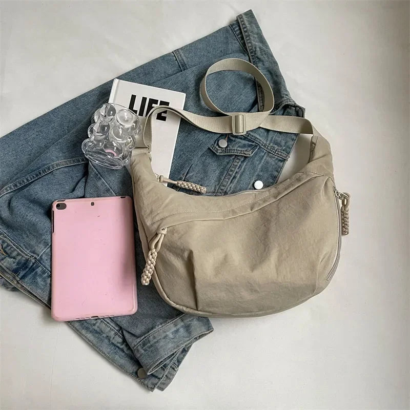 (BUY 1, 2ND -30%!) - Women's Casual Fashion Nylon Crossbody Bag with Wide Adjustable Strap