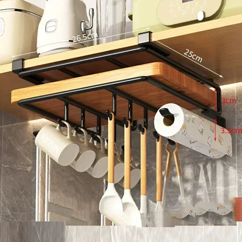 Multi-Purpose Under-Shelf Hanging Organizer