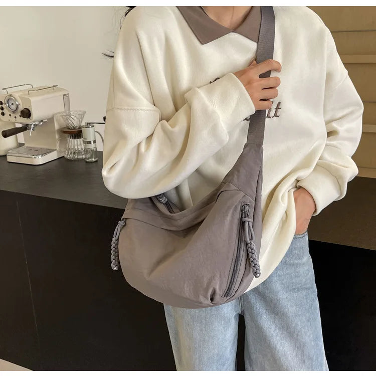 (BUY 1, 2ND -30%!) - Women's Casual Fashion Nylon Crossbody Bag with Wide Adjustable Strap