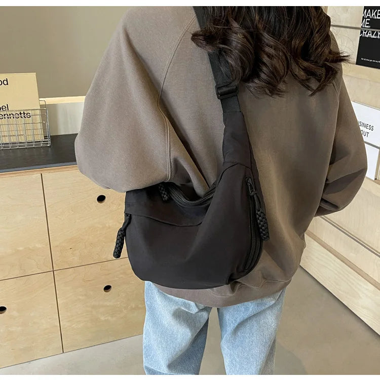 (BUY 1, 2ND -30%!) - Women's Casual Fashion Nylon Crossbody Bag with Wide Adjustable Strap