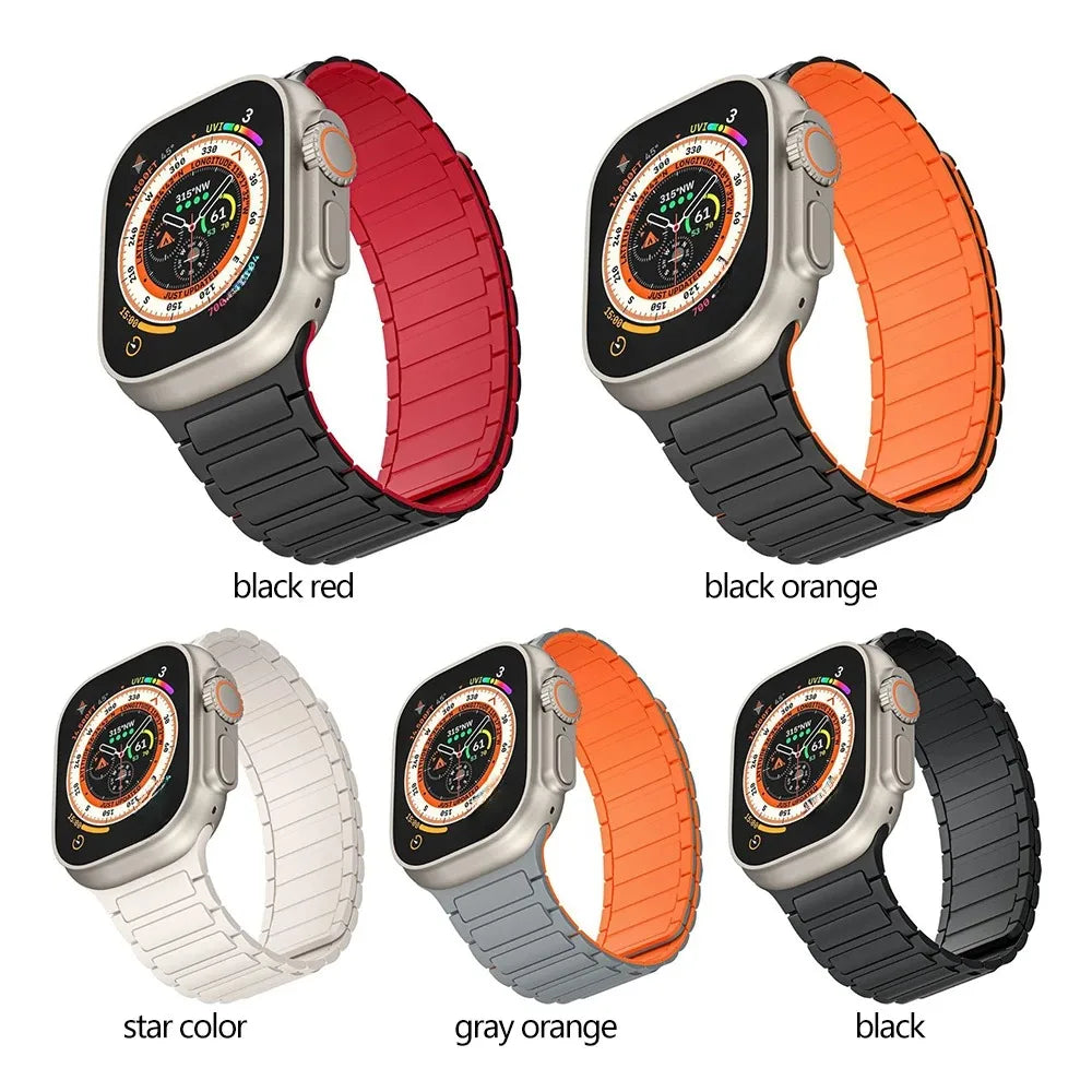 Magnetic Silicone Strap For Apple Watch