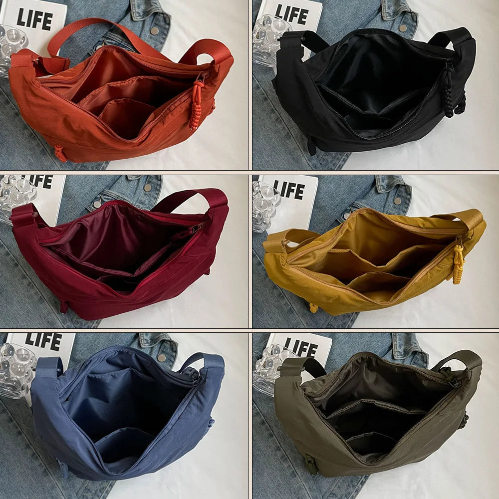 (BUY 1, 2ND -30%!) - Women's Casual Fashion Nylon Crossbody Bag with Wide Adjustable Strap