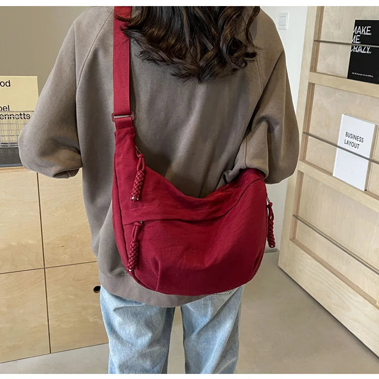 (BUY 1, 2ND -30%!) - Women's Casual Fashion Nylon Crossbody Bag with Wide Adjustable Strap