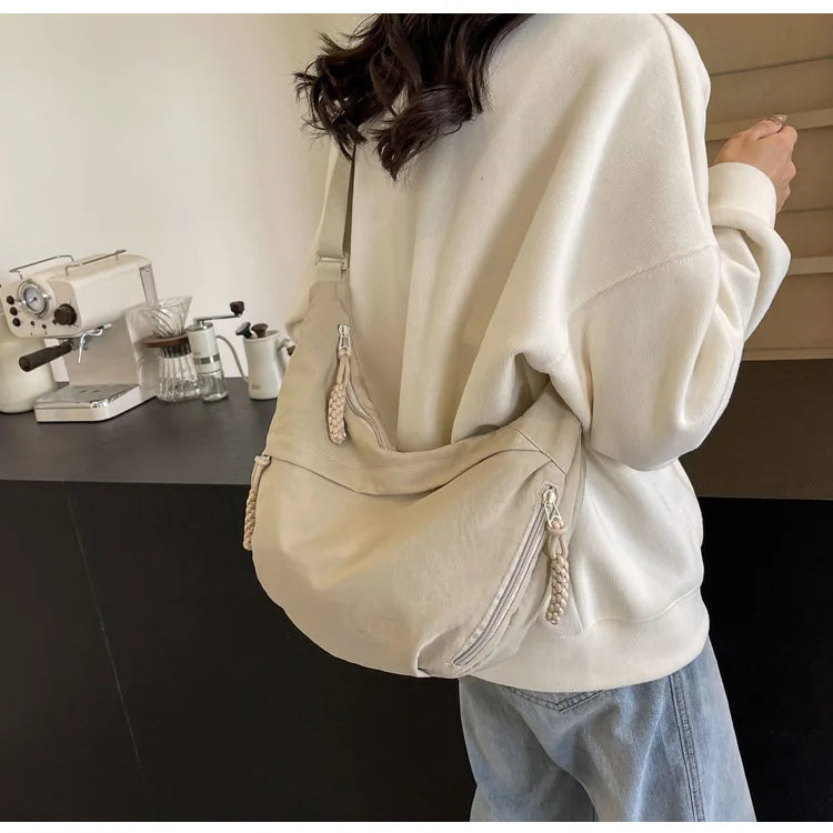 (BUY 1, 2ND -30%!) - Women's Casual Fashion Nylon Crossbody Bag with Wide Adjustable Strap