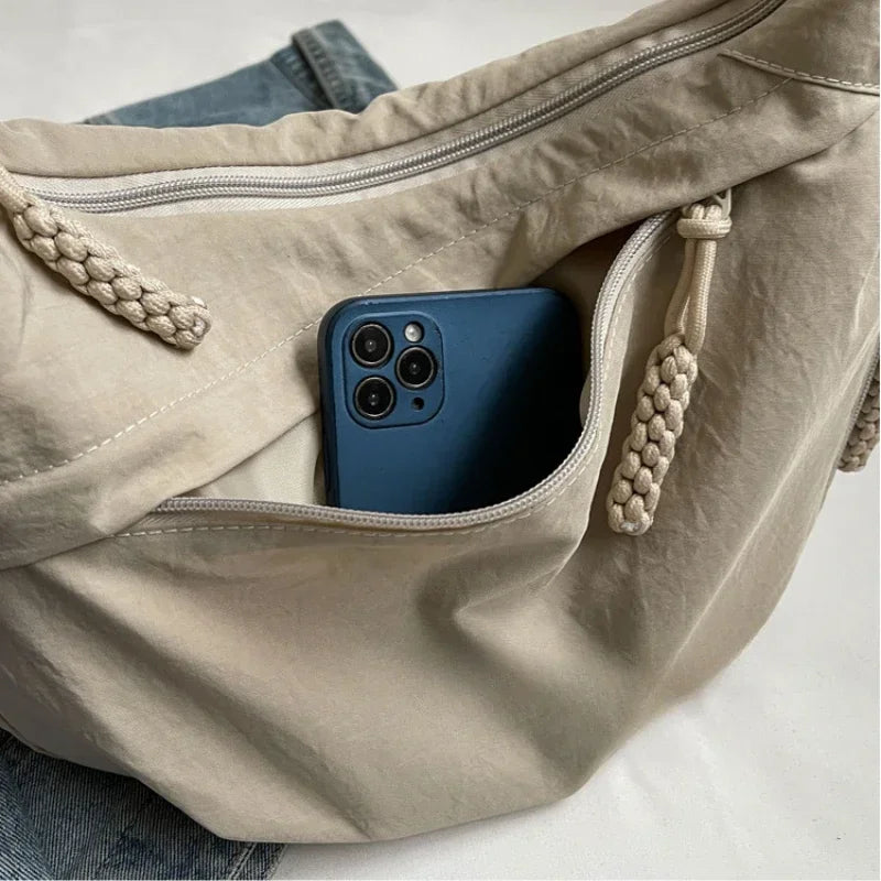 (BUY 1, 2ND -30%!) - Women's Casual Fashion Nylon Crossbody Bag with Wide Adjustable Strap