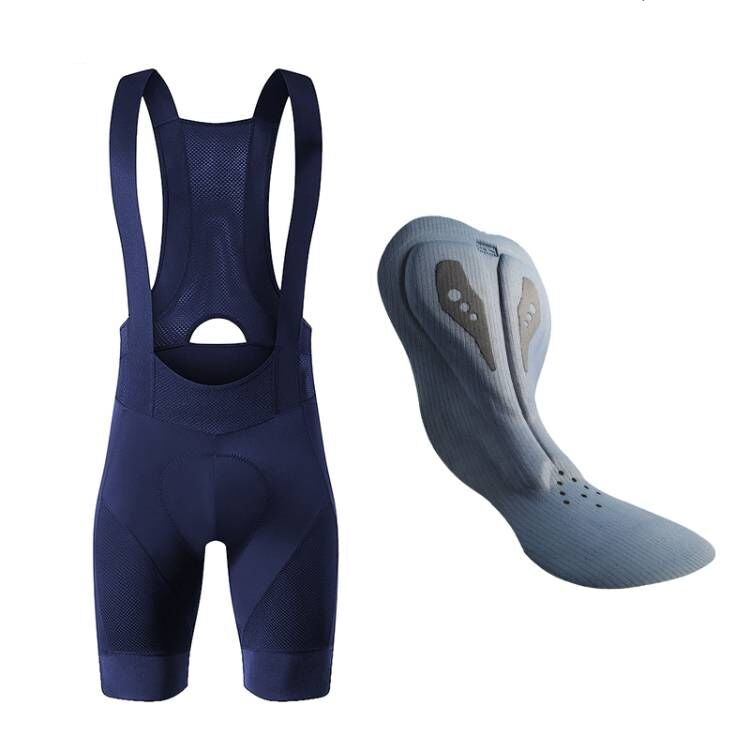 YKYW Men’s Cycling Bib Shorts Elastic Performance 6H Padded Tights Darkblue