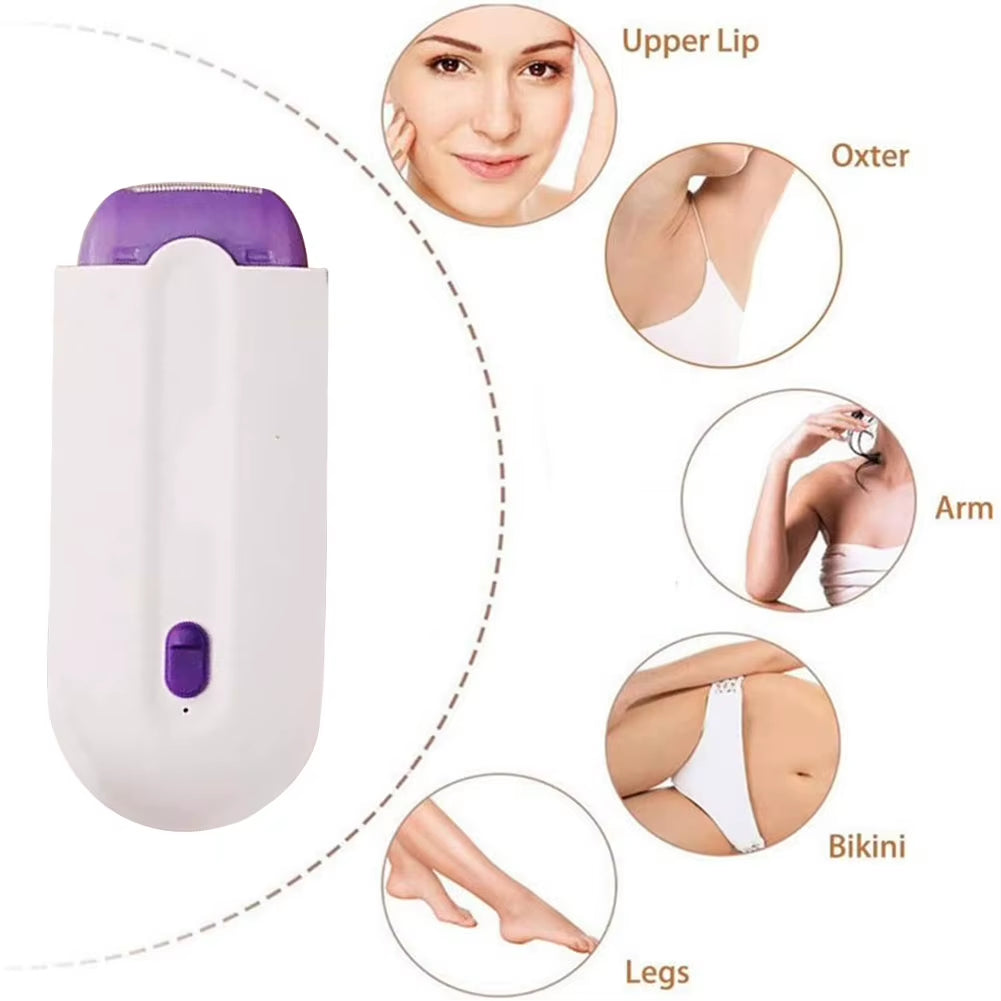 Professional Women's Electric Epilator, Safe Hair Removal, Painless, Portable and Rechargeable