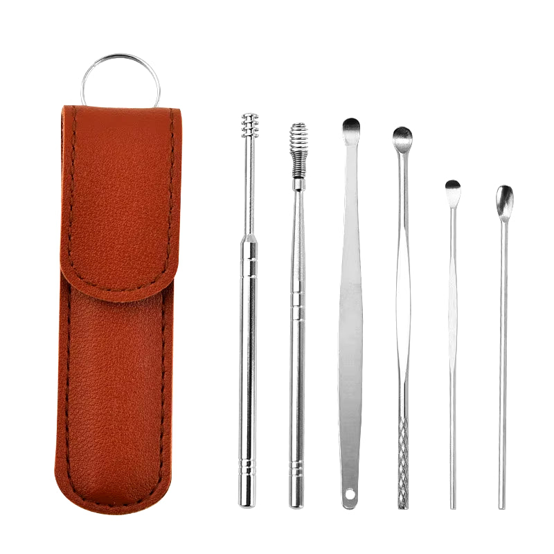 6-Piece Stainless Steel Ear Cleaner Tool Set