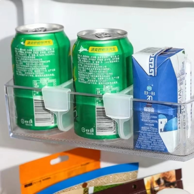 4 Pieces Refrigerator Storage Divider Boards for Organizing Bottles and Cans in the Kitchen and Fridge