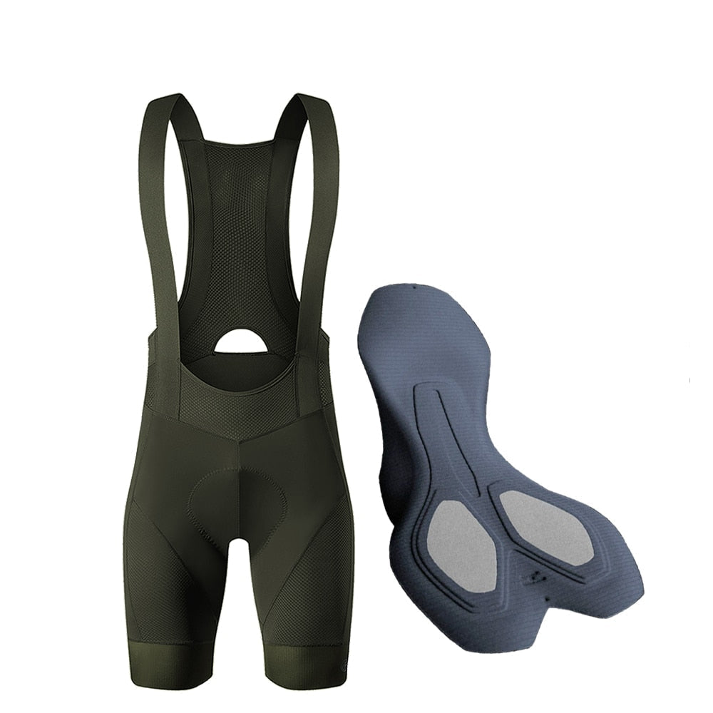 YKYW Men’s Cycling Bib Shorts Elastic Performance 6H Padded Tights Darkblue