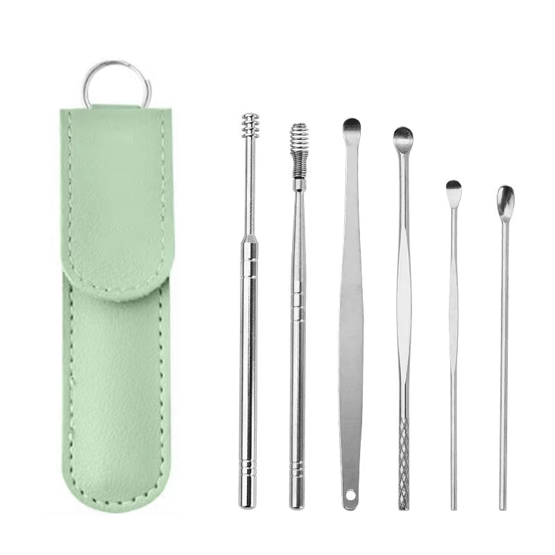 6-Piece Stainless Steel Ear Cleaner Tool Set